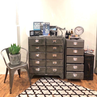 Dulton Cabinet 2 Column by 5 Drawers, raw