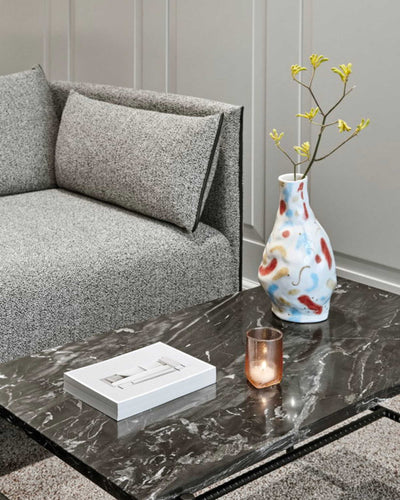 HAY Silhouette sofa 3-seater, olavi 03/silk black/black steel