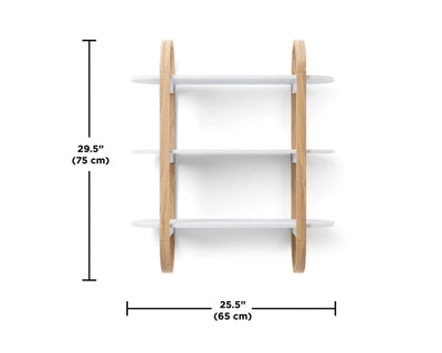 Umbra Bellwood Wall Shelf, white/natural