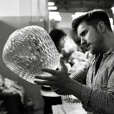 &Tradition Blown SW3 pendant, silver lustre