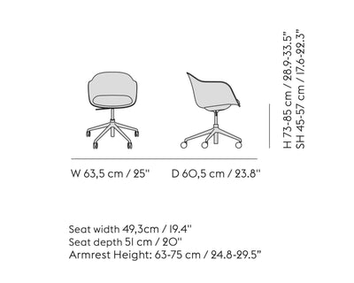 Muuto Fiber Conference Armchair, remix 133/grey
