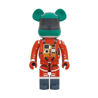 BE@RBRICK Space Suit Green Helmet & Orange Suit Ver. 1000%