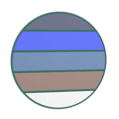 Magis Vitrail round mirror, green (Ø50 cm)