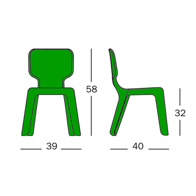 Magis Alma Children's Chair , Green