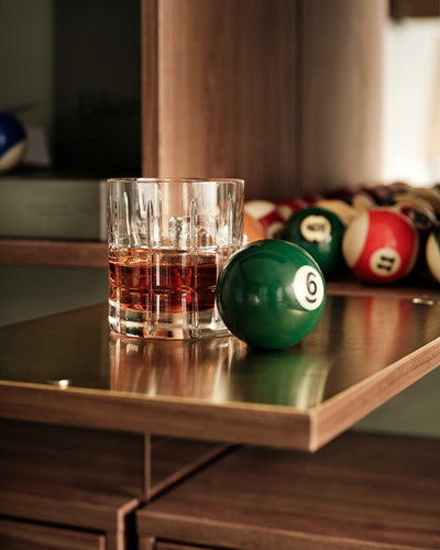 String Tiny cabinet w28 x d30 x h38, walnut