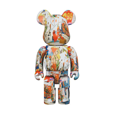 BE@RBRICK Andy Warhol x JEAN-MICHEL BASQUIAT #4 1000%