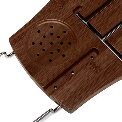 Umbra Aquala bathtub caddy, walnut