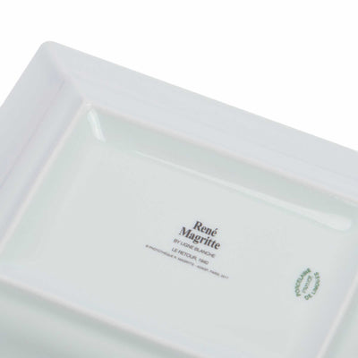 Ligne Blanche Magritte porcelain tray, le retour