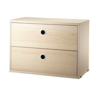 String 2-Drawers Chest 58x30cm