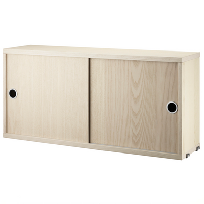 String Cabinet with Sliding Doors w78xd20xh37cm