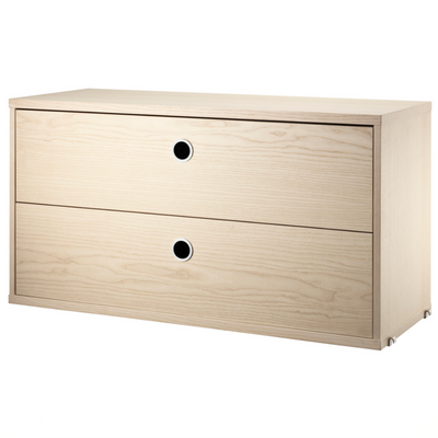 String 2-Drawers Chest 78x30cm