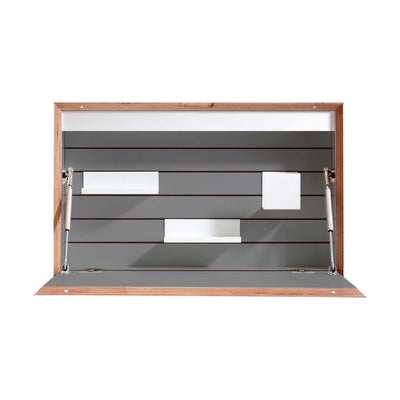 Mueller FLATBOX wall desk, anthracite (build-in led + 1 socket + 2 usb-port)