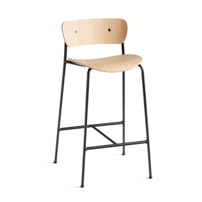 &Tradition AV7 Pavilion Counter Stool , Oak/Black (65 cm)