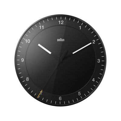 Braun BC17 wall clock, black