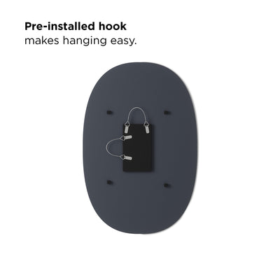 Umbra Hub beveled oval wall mirror, copper