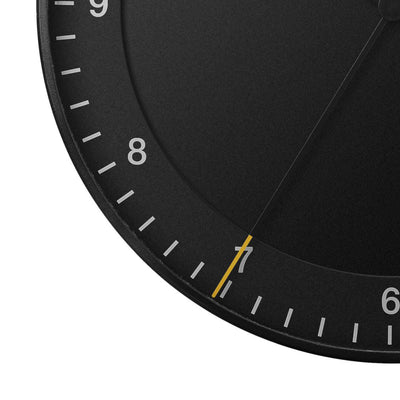 Braun BC17 wall clock, black