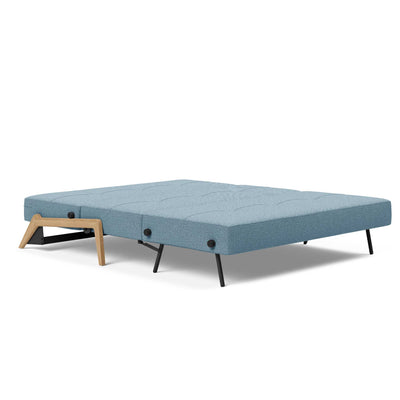 Innovation Living Cubed 160 Wood sofa bed, 525 mixed dance light blue