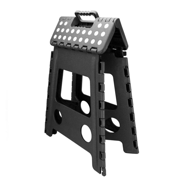 Kikkerland Rhino II folding step stool, black