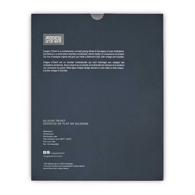 Images d'Orient Silicone Trivet, sejjadeh rosace (18x18 cm)