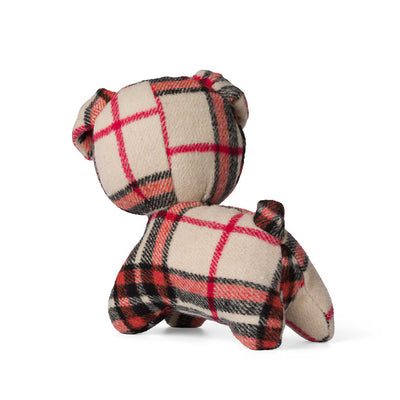 Miffy Snuffy soft toy 21cm, check red/cream
