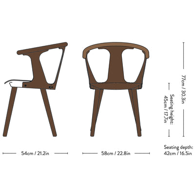 &Tradition SK1 In Between Chair , Smoked Oiled Oak