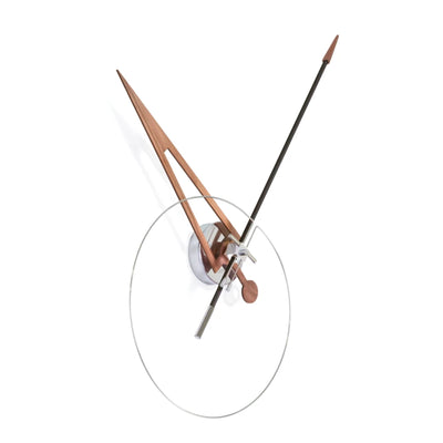 Nomon Cris N Wall Clock , Chrome-Black-Walnut