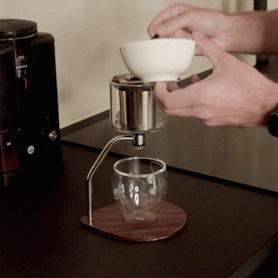 Joy Resolve Manual Brewer, walnut timber