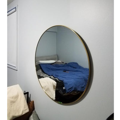 Umbra Hubba round wall mirror ø85, brass