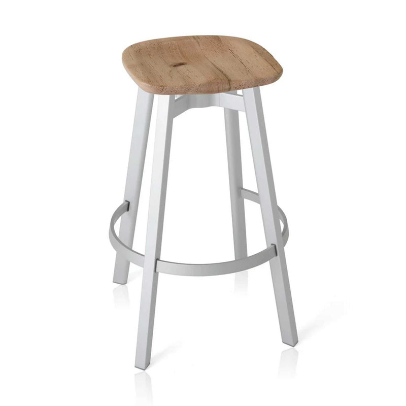 Emeco Su barstool, reclaimed oak seat (75cm)