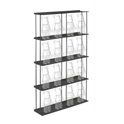 Kriptonite Krossing wall shelf 67x133cm, matt black