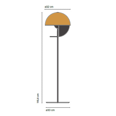 Marset Theia P floor lamp, black
