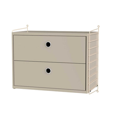 String Shelving Bedroom A, beige/beige