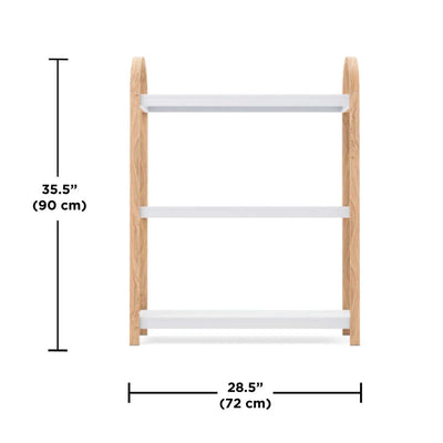 Umbra Bellwood 3-Tiered Freestanding Shelf, white/natural