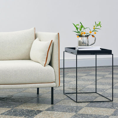 HAY Tray side table M, Deep Blue High Gloss (40x40 cm)