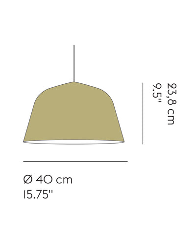 Muuto Ambit ø40 pendant, beige green