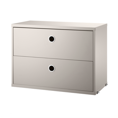 String 2-Drawers Chest 58x30cm