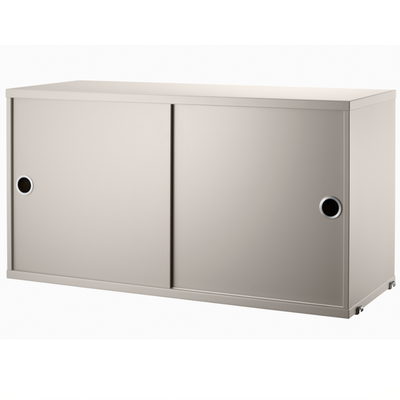 String Cabinet with Sliding Doors w78xd30xh42cm