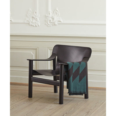 Hay Bernard Lounge Chair , Black Matt Lacquered Oak/Black Leather