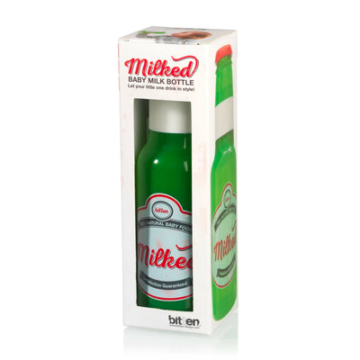 Bitten Design Milked Baby Bottle , Green