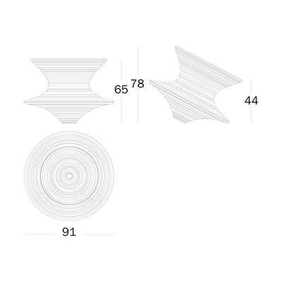 Magis Spun lounge chair, bicolor (outdoor)