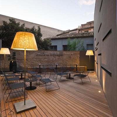 Marset TXL floor lamp, beige (outdoor)