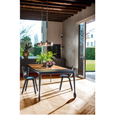 Magis Big Will Extendable Table L200/300xW100 , Walnut-Black