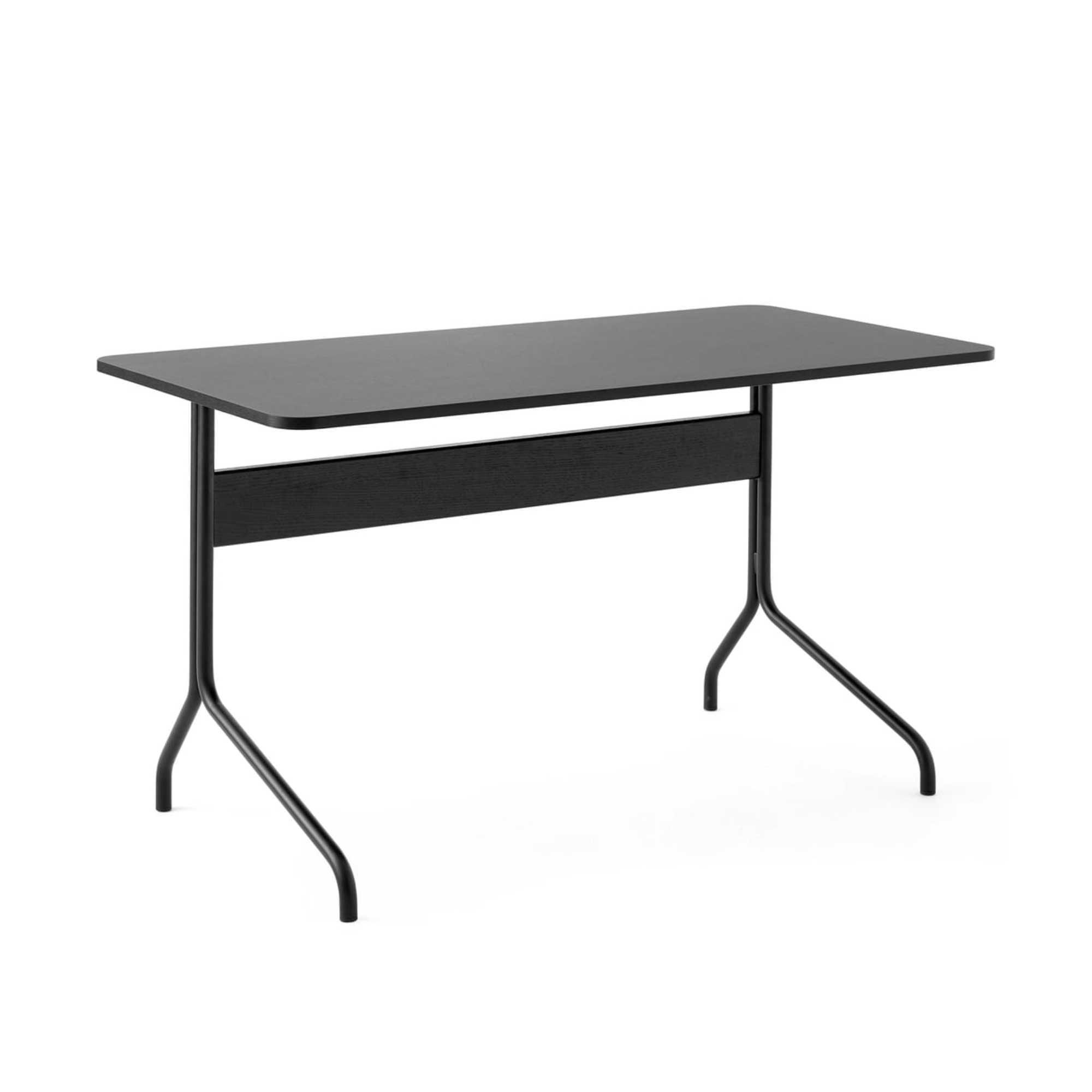 &Tradition AV16 Pavilion desk (130x65cm), black linoleum/black/black