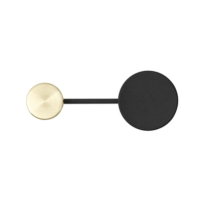 Audo Copenhagen Afteroom Coat Hanger Small , Brass/Black