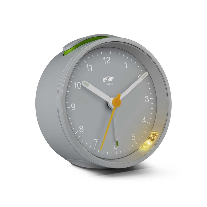 Braun BS12 alarm clock, 100th anniversary grey