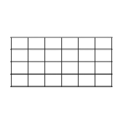 Kriptonite Krossing wall shelf 200x100cm, matt black