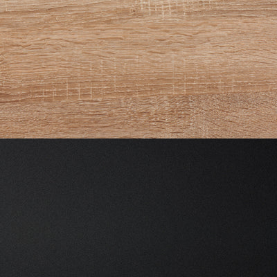 Alwin's Room&Board Extendable Table Sideboard , Super Matt Black/Vintage Oak