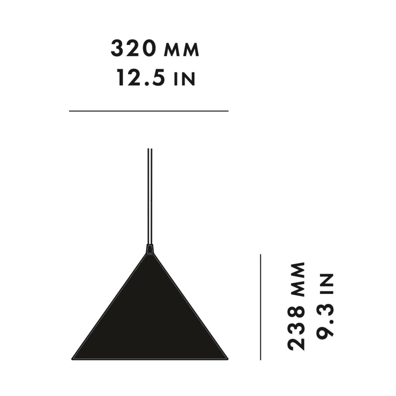 Woud Annular Pendant Small , Black