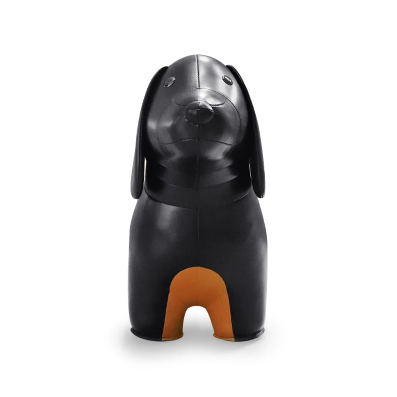 Zuny Large Teckel Animal Stool, Black