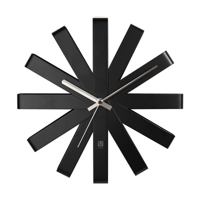 Umbra Ribbon wall clock ø30, black